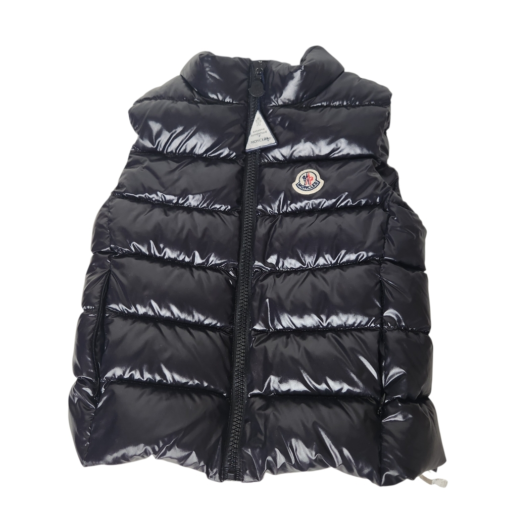 MONCLER Ghany Quilted Down Glossy Finish Puffer Vest Kids